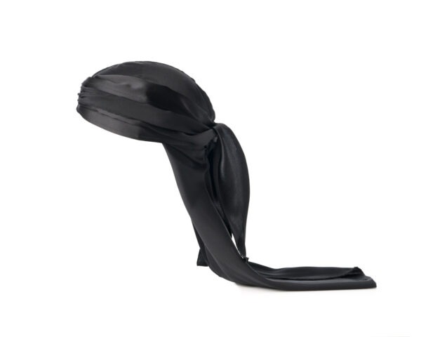 midnight black silk durag