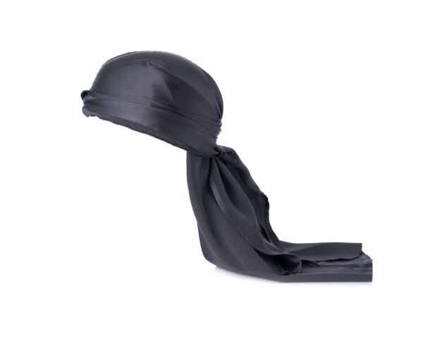 Charcoal Grey Silk Durag