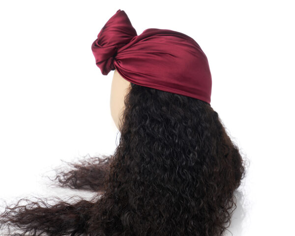 Bordeaux Pure Silk Head Wrap